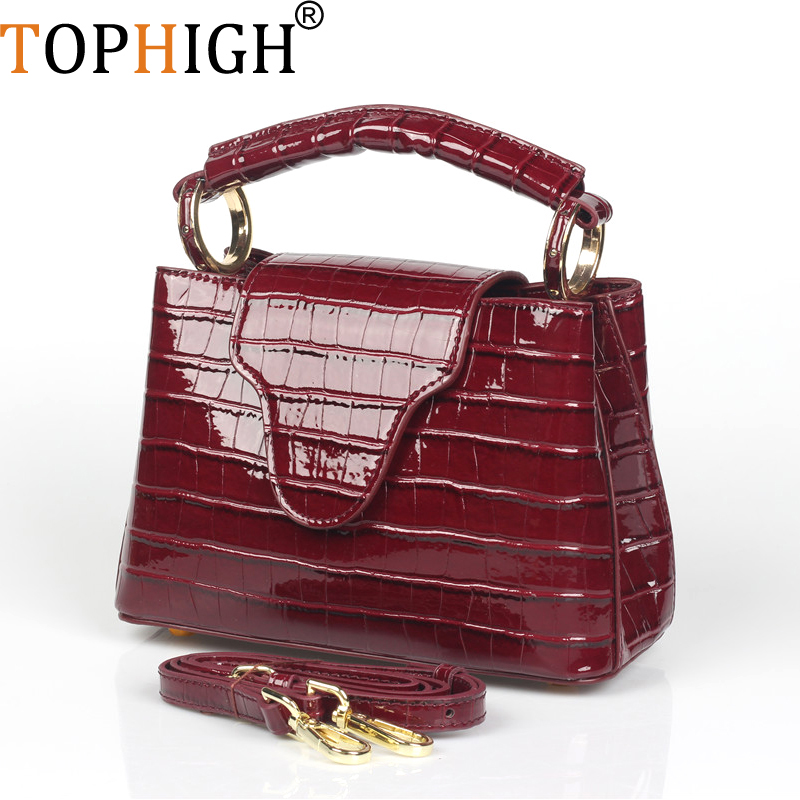 Luxury Bags In Sale - トップ-クロコダイル柄の女性用レザーハンドバッグ,高級デザインバッグ,ショルダーバッグ,パーティー用,高品質