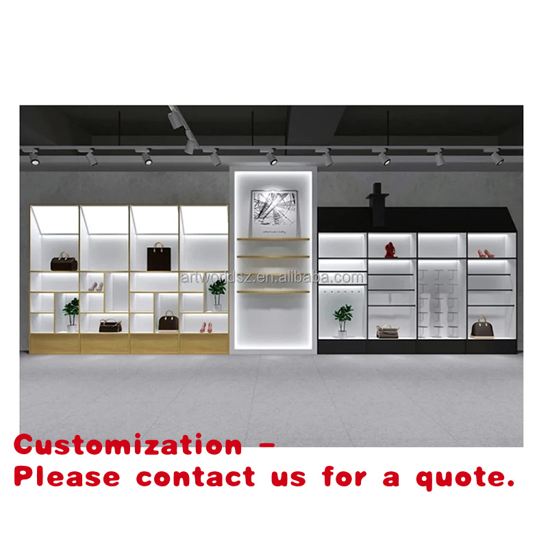 Luxury Bags In Store - カスタムアートワールド、カスタム高級テーブルトップハンドバッグストアショーケースラック、小売什器、クラッチバッグディスプレイキャビネット