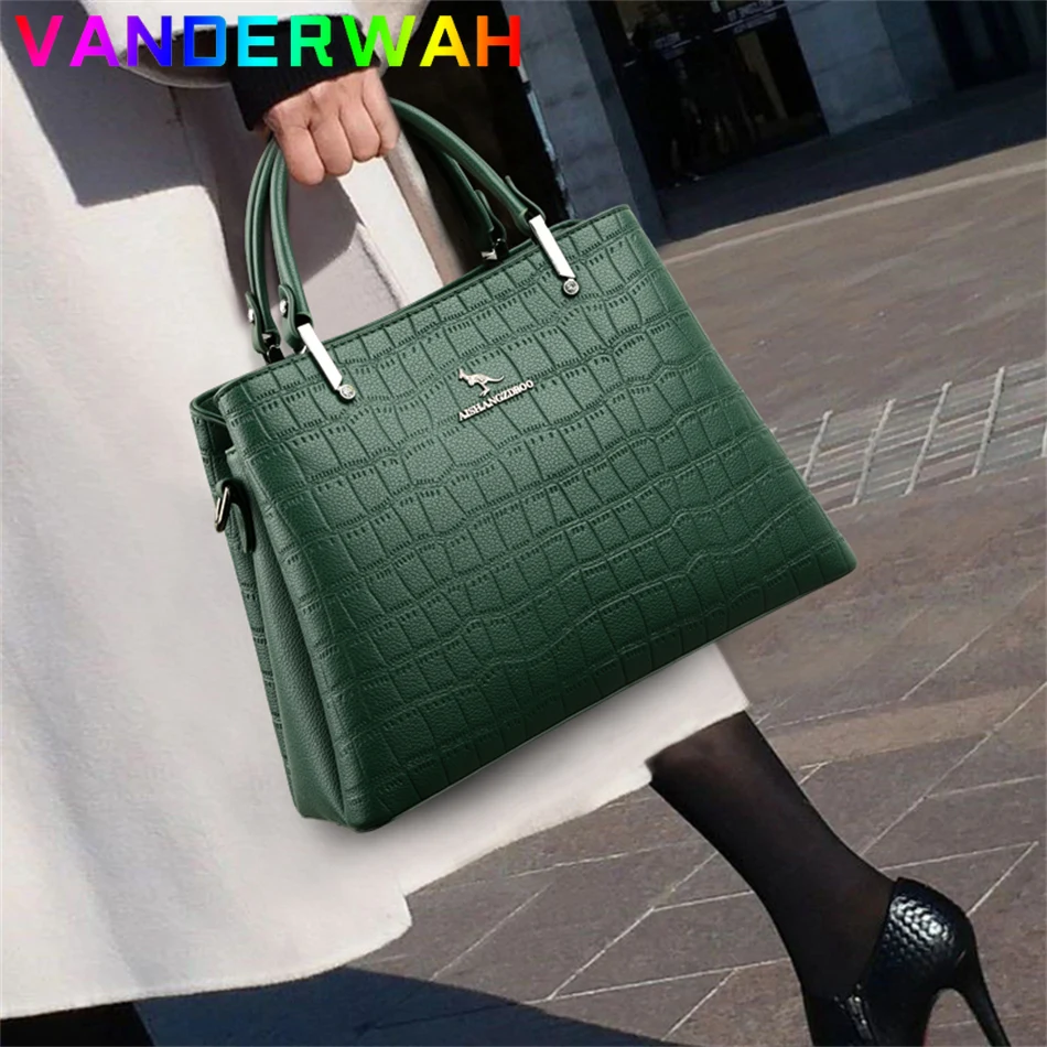 Luxury Bags Green - 女性用の純正ブランドのショッピングハンドバッグ,ショルダーストラップ付き,高級デザイナー,高品質,2024