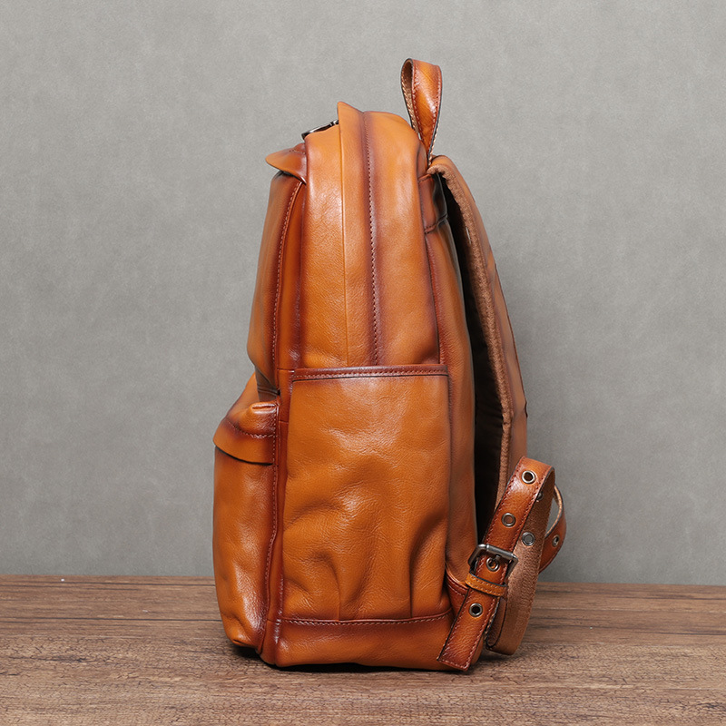 YETTIES メンズ ヴィンテージ ベジタブルタンニンなめ - Genuine Leather Backpack のレビューと価格