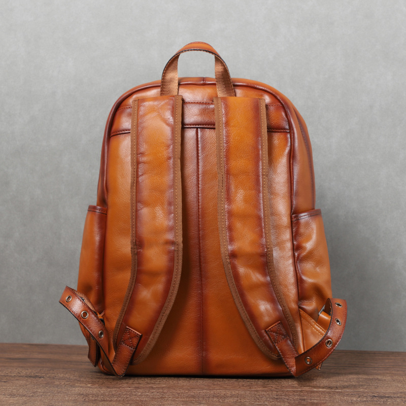 YETTIES メンズ ヴィンテージ ベジタブルタンニンなめ - Genuine Leather Backpack のレビューと価格