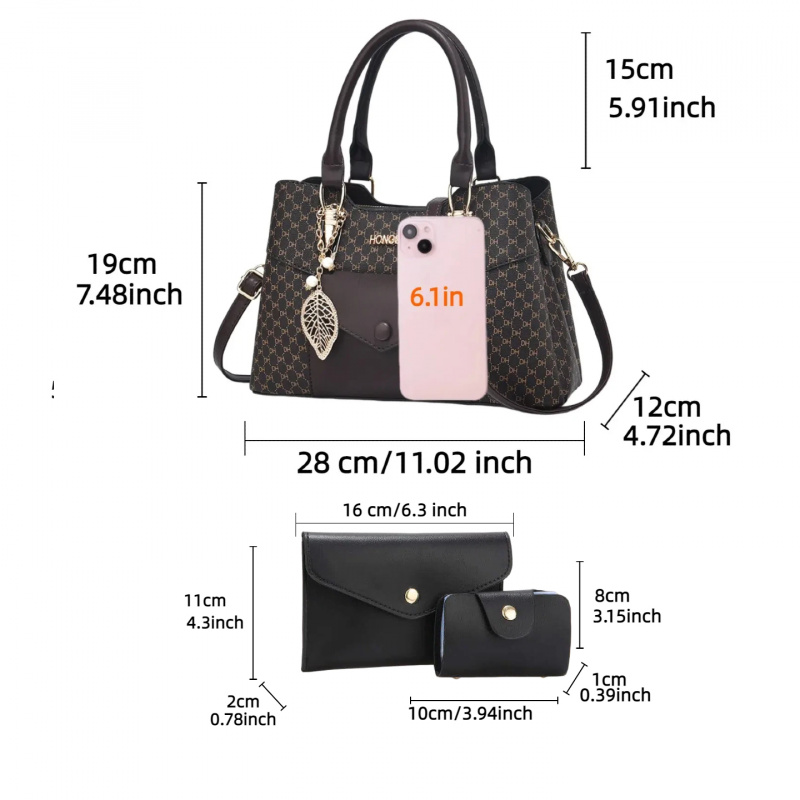 高級感のある質感の大型通勤用トートバッグ、カラーブロックデザ - Luxury Zipper Bags のレビューと価格