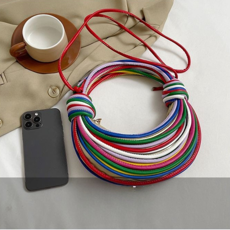 ネットで話題の織りバッグ、カラーブロックハンドバッグ、高級感 - Luxury Bags Level のレビューと価格