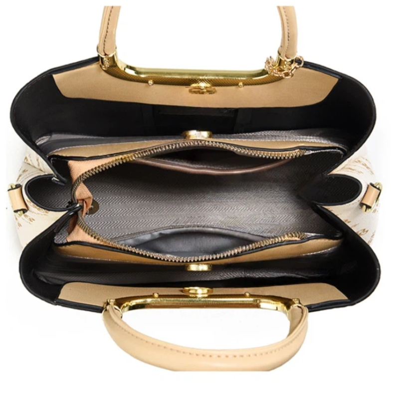 ライトラグジュアリー高級プリントハンドバッグ（女性用）、3ピ - Luxury Zipper Bags のレビューと価格