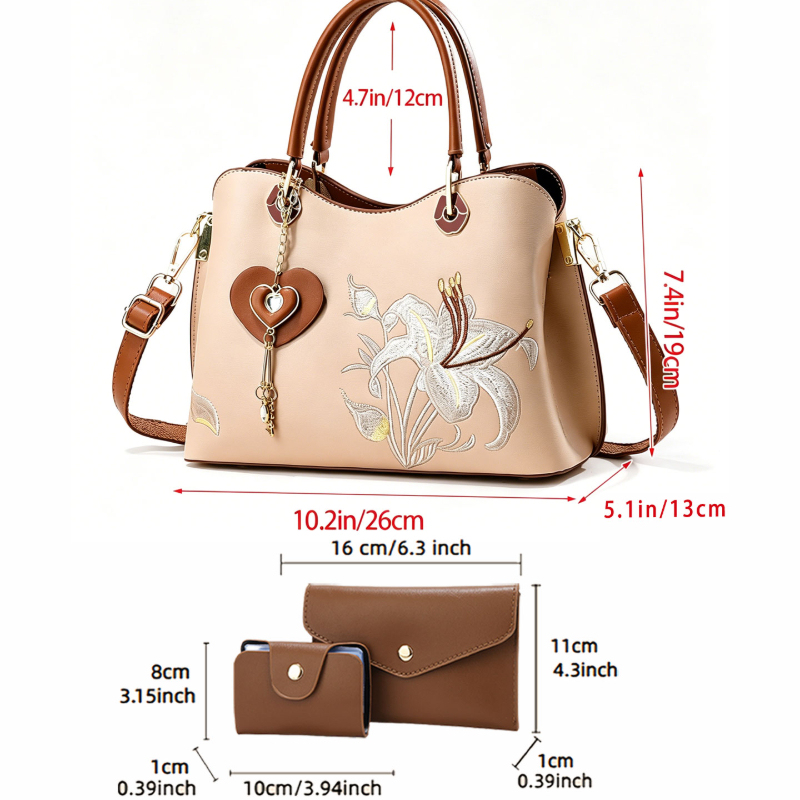 中国風刺繍ハンドバッグ（女性用）、軽量高級多用途刺繍ショルダ - Luxury Zipper Bags のレビューと価格