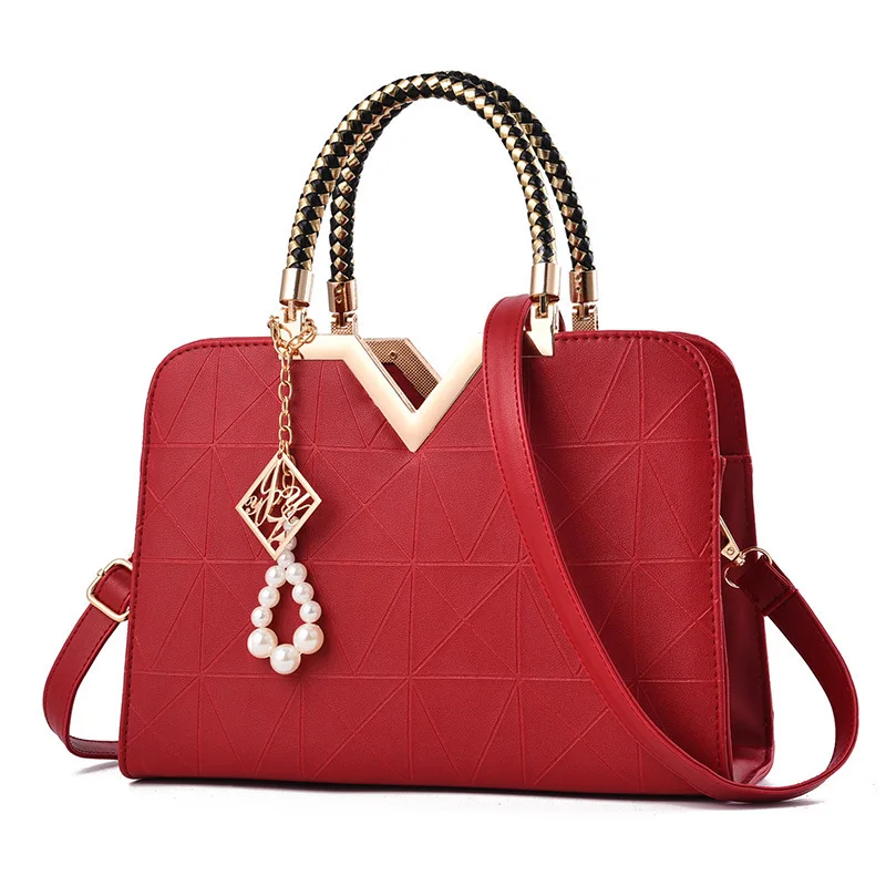 女性ハンドバッグパッチワークショルダーメッセンジャーオフィス - Luxury Bags Ph のレビューと価格