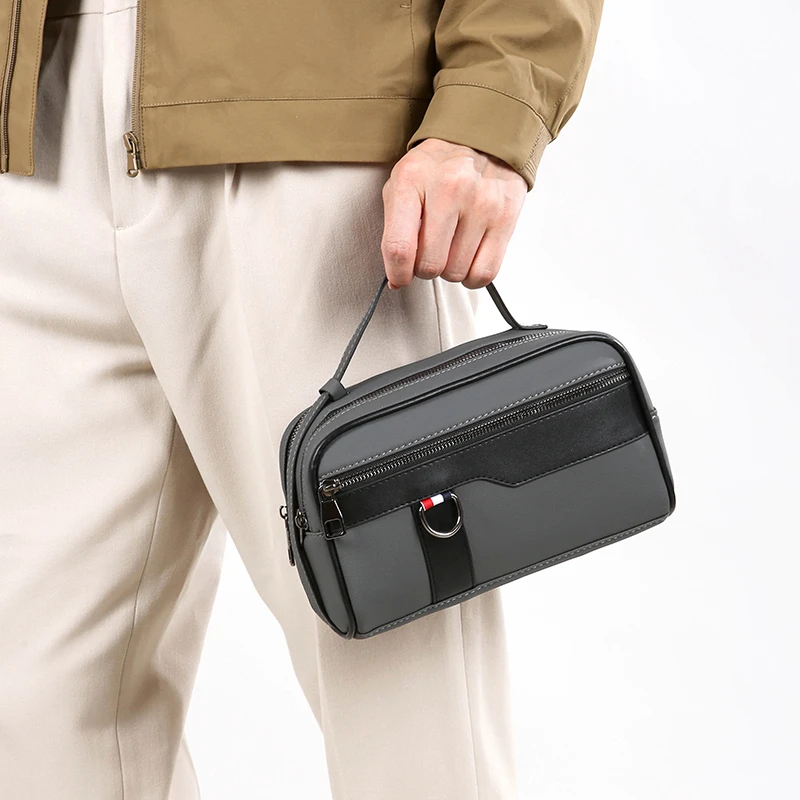 ビジネスリストレットフォンウォレット男性用カジュアルハンドバ - Wristlet Wallet Zipper のレビューと価格