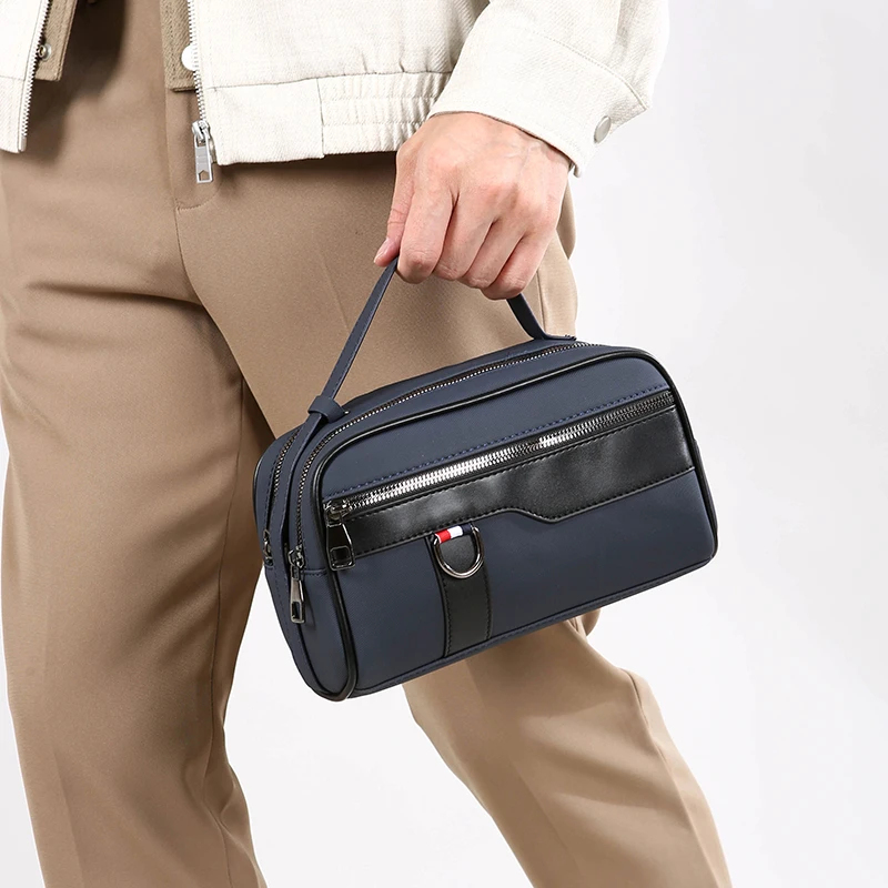 ビジネスリストレットフォンウォレット男性用カジュアルハンドバ - Wristlet Wallet Zipper のレビューと価格