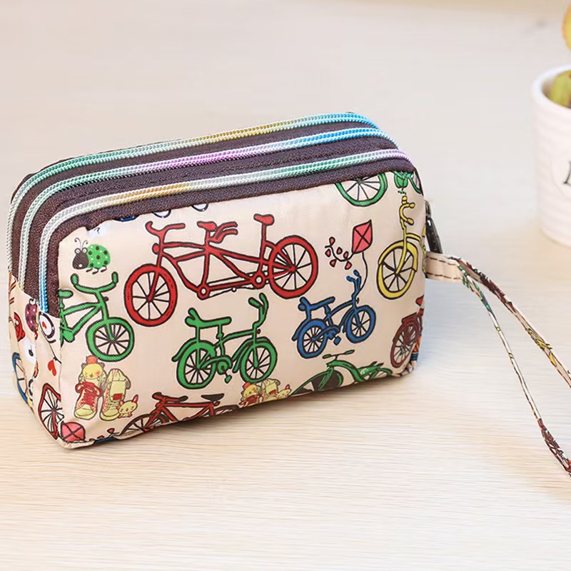 防水女性用財布 3つのジッパー付き携帯電話ポケット ハンドバ - Wristlet Wallet Zipper のレビューと価格