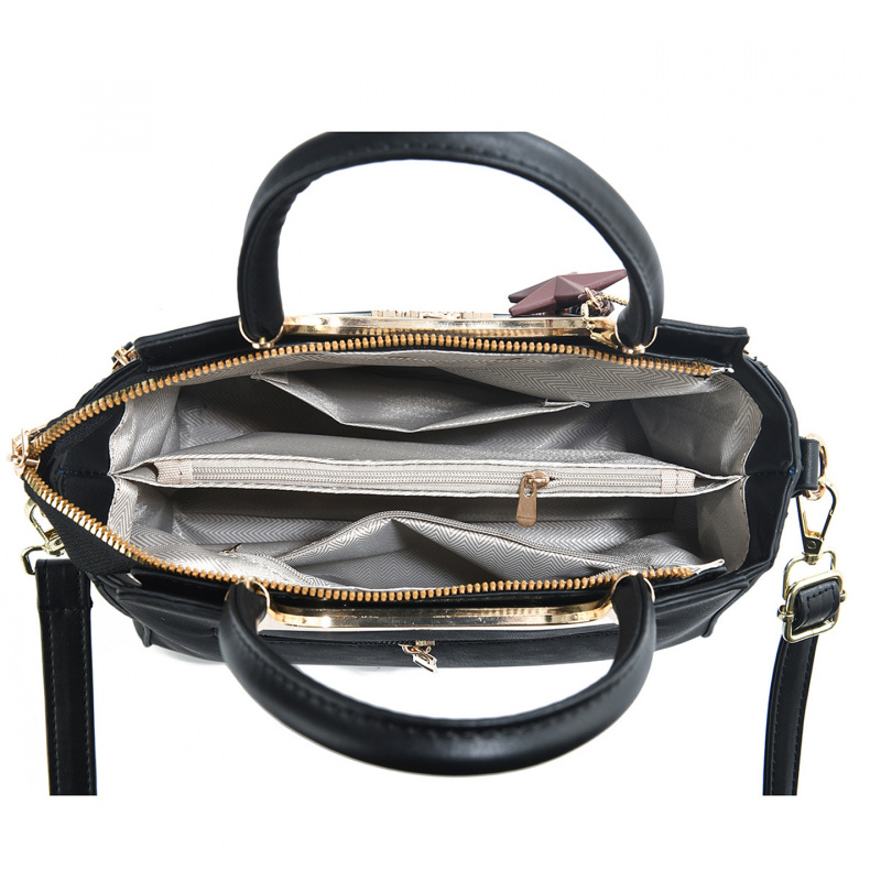 スタイリッシュな女性用ハンドバッグ、無地、高級感、大容量、カ - Luxury Zipper Bags のレビューと価格