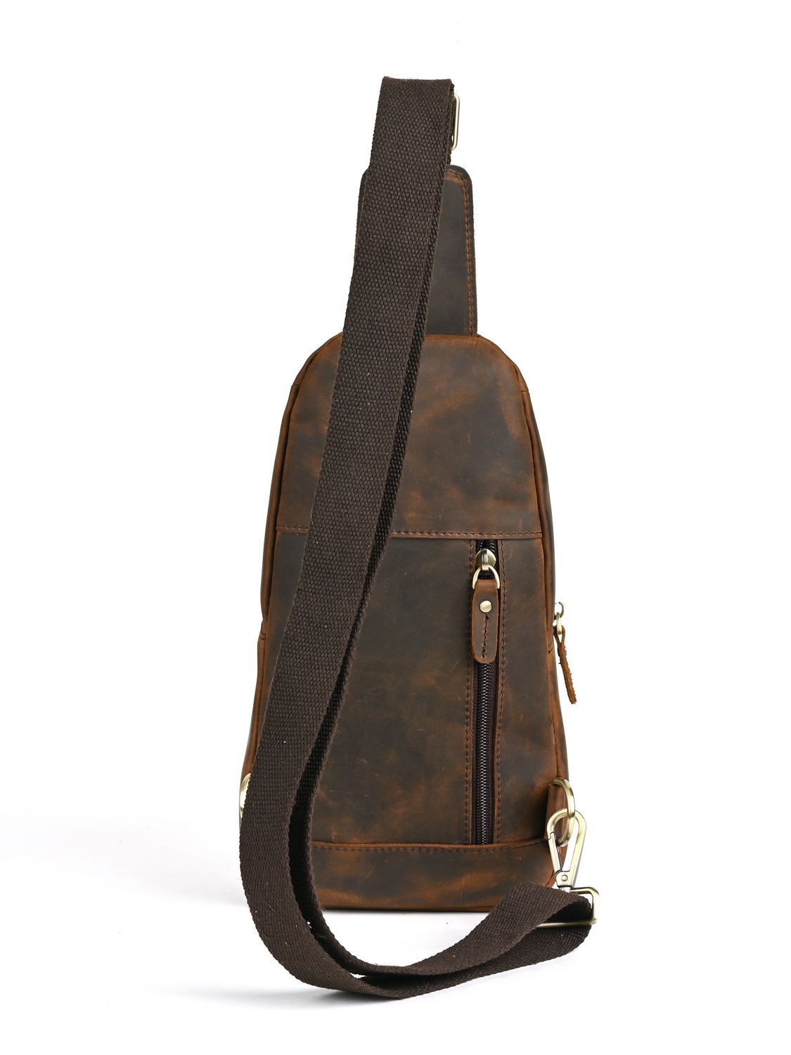 デザイナー高級多機能男性チェストバッグ大容量アウトドア男性ス - Genuine Leather Backpack のレビューと価格