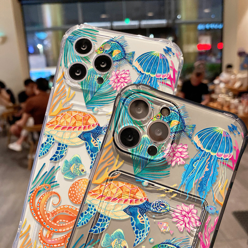海洋動物カードホルダー付き財布型スマホケース iPhone  - Luxury Bags In Store のレビューと価格