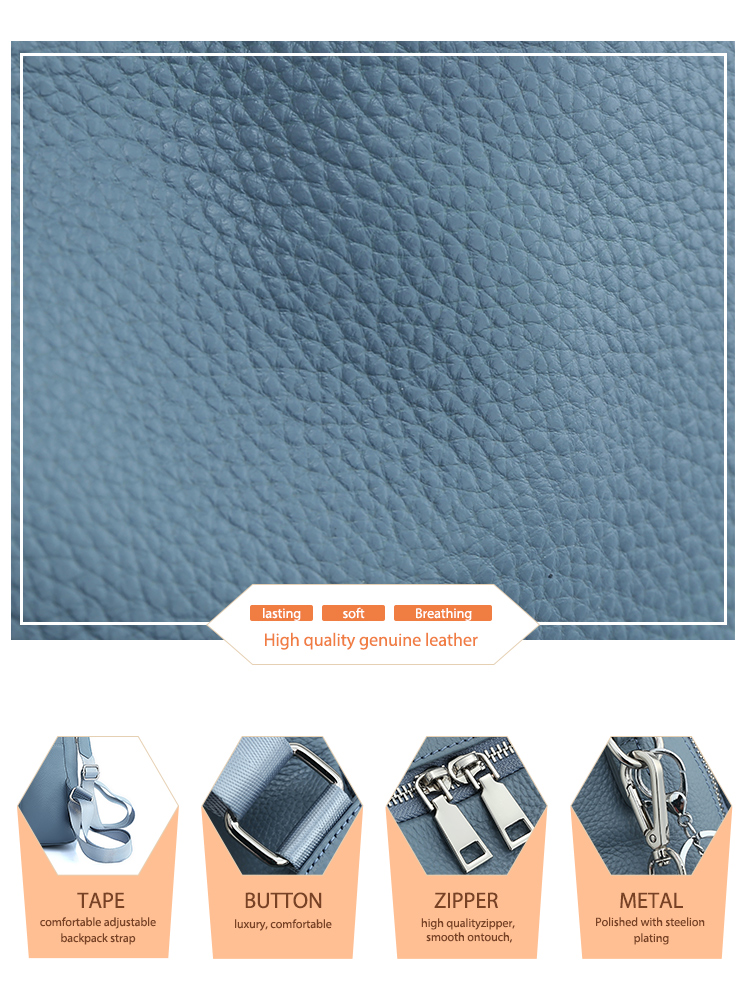 Zency レディース 本革バックパック 高品質スクールバッ - Genuine Leather Backpack のレビューと価格