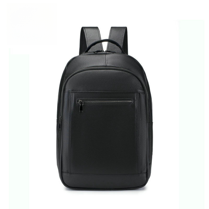 レザーダブルショルダーメンズバッグコンピューターバッグ牛革の - Genuine Leather Backpack のレビューと価格