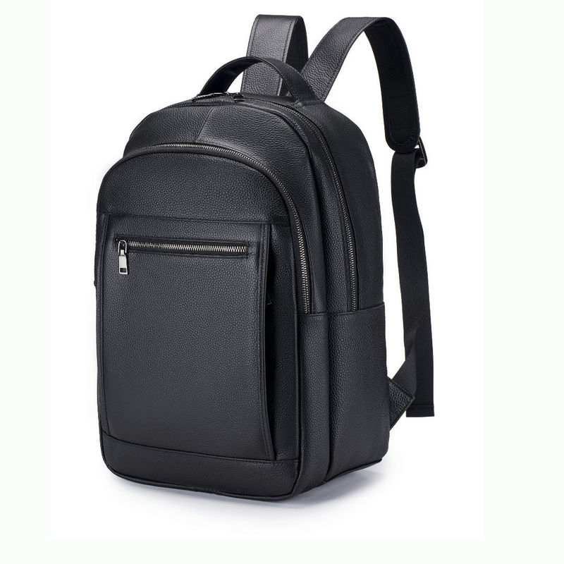 レザーダブルショルダーメンズバッグコンピューターバッグ牛革の - Genuine Leather Backpack のレビューと価格