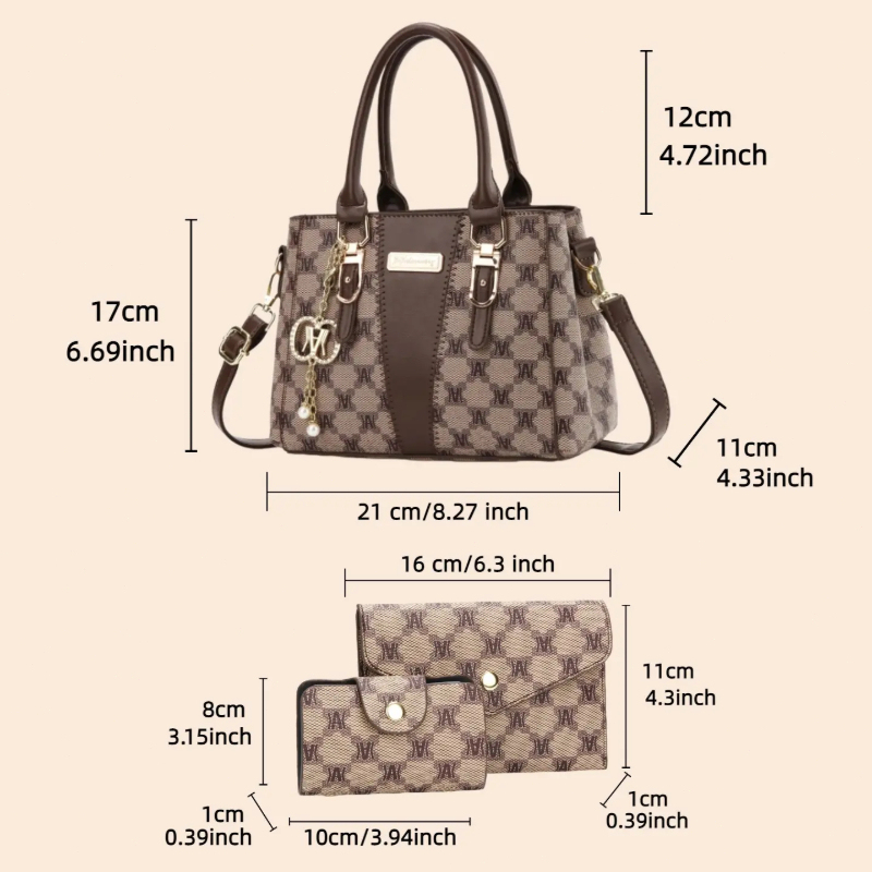 軽贅沢な高級感のあるレタープリントハンドバッグ、ファッショナ - Luxury Zipper Bags のレビューと価格