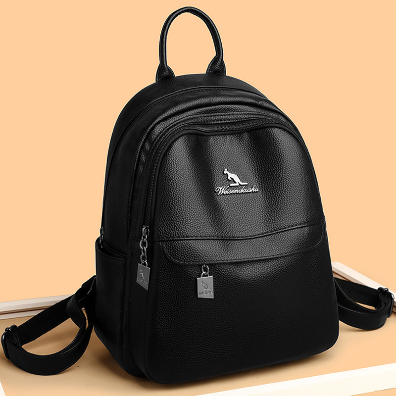 2024 新しい女性のショルダーバッグ高品質レザーバックパッ - Luxury Zipper Bags のレビューと価格
