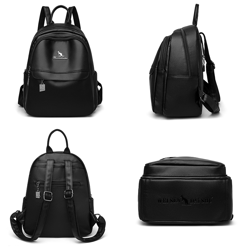 2024 新しい女性のショルダーバッグ高品質レザーバックパッ - Luxury Zipper Bags のレビューと価格