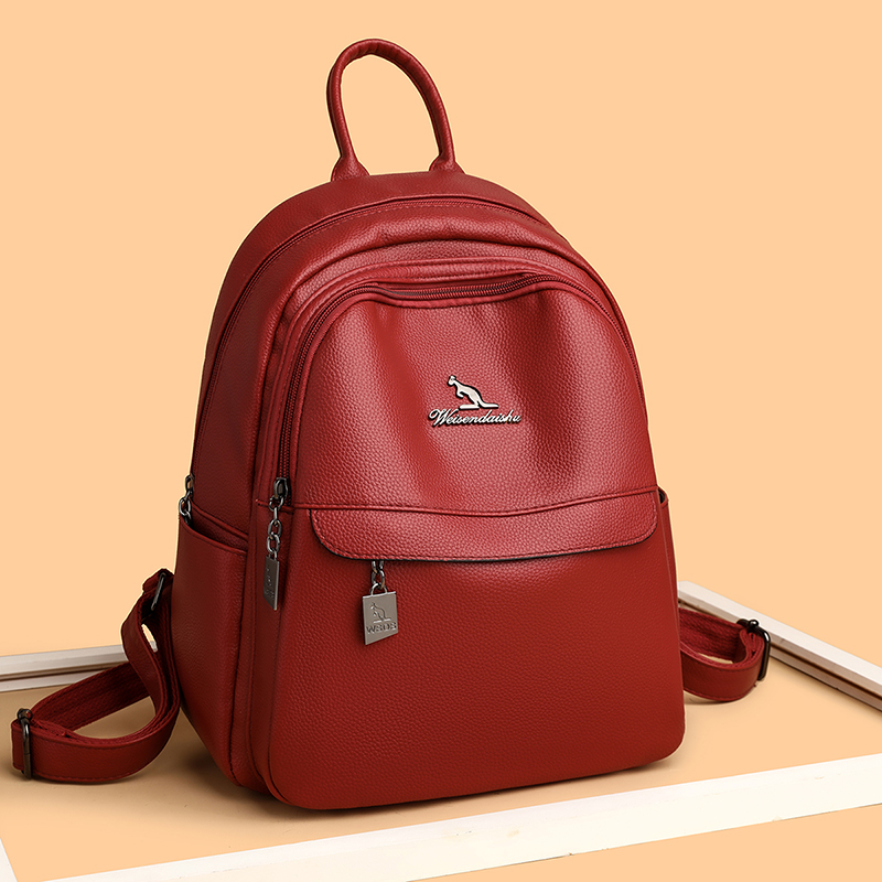 2024 新しい女性のショルダーバッグ高品質レザーバックパッ - Luxury Zipper Bags のレビューと価格
