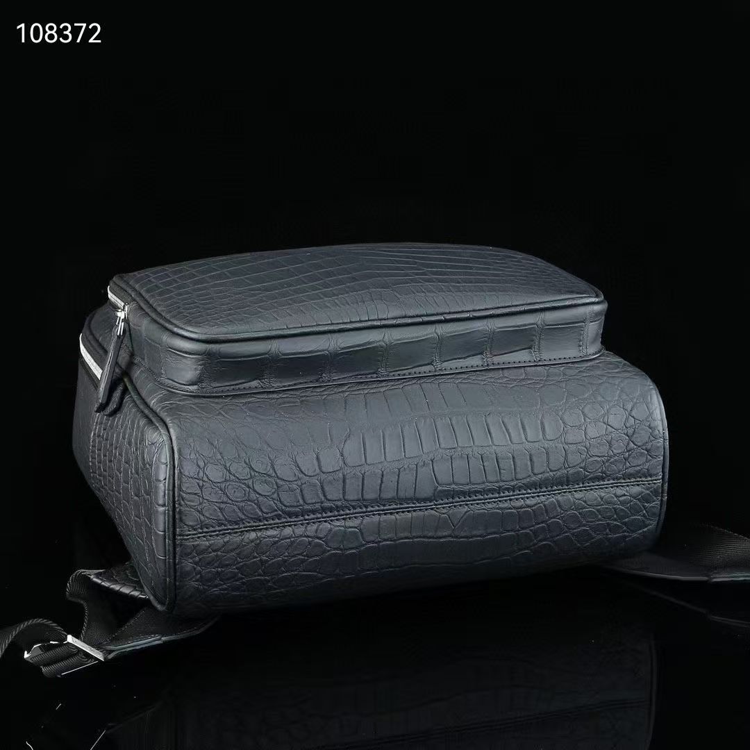 高級品質トップレベル本物のワニ皮バックパックバッグレジャーフ - Luxury Bags Level のレビューと価格