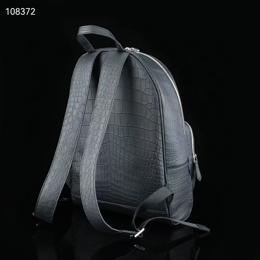 高級品質トップレベル本物のワニ皮バックパックバッグレジャーフ - Luxury Bags Level のレビューと価格