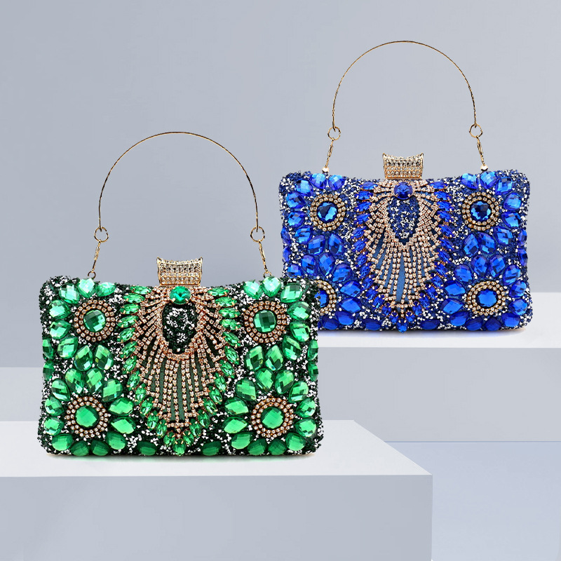 高級グリーンタッセルイブニングクラッチバッグ女性のためのダイ - Luxury Bags Green のレビューと価格