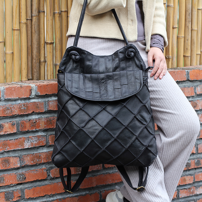 新しいヨーロッパ/アメリカのバックパック女性多機能大容量レザ - Genuine Leather Backpack のレビューと価格