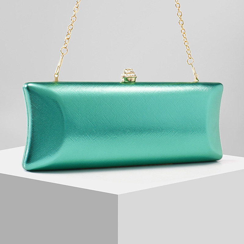 クラシックなロングボックスイブニングバッグ レディース 高級 - Luxury Bags Green のレビューと価格