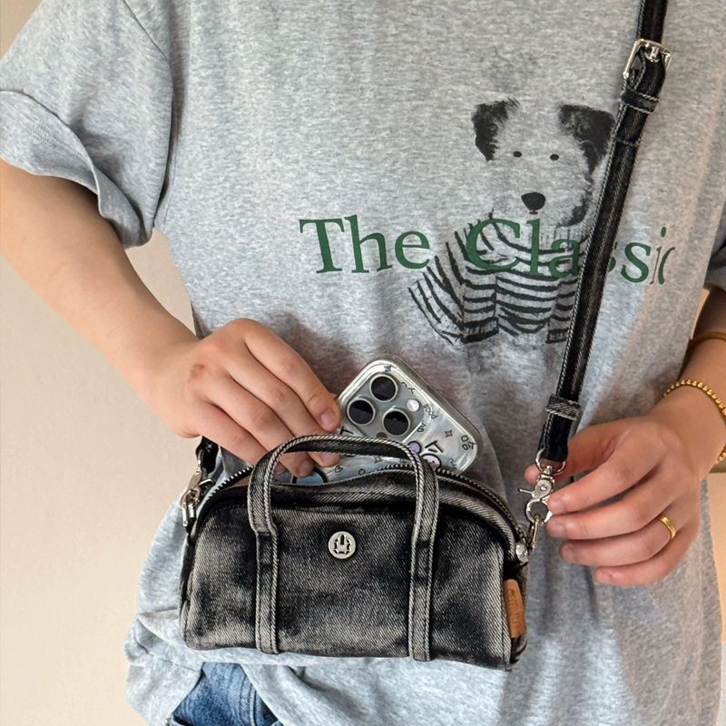 韓国風カジュアルミニデニムボックスバッグ レディース 高級デ - Luxury Zipper Bags のレビューと価格