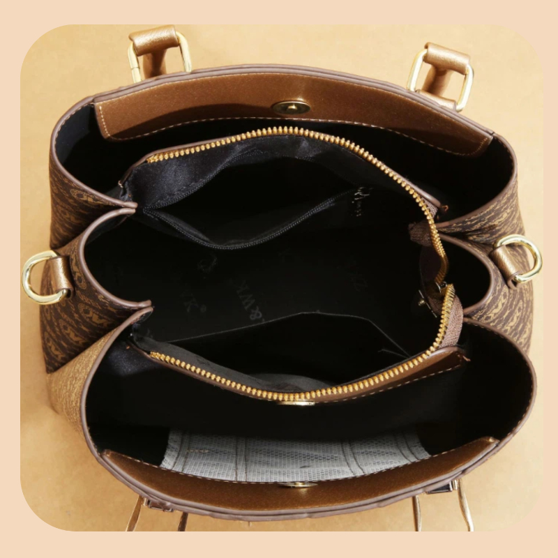 3点セットの女性用ハンドバッグ、スプライスデザイン、軽量高級 - Luxury Zipper Bags のレビューと価格