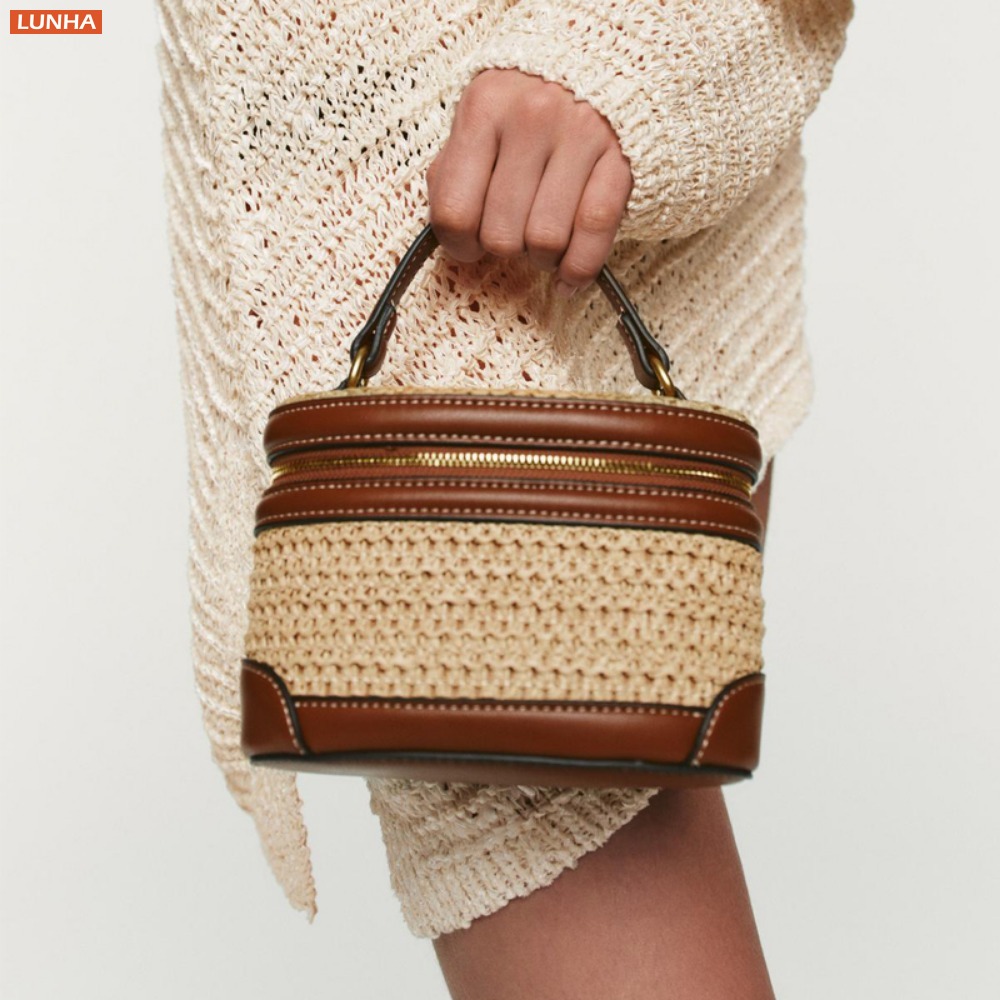 女性用ミニクロスボディ織りボックスバッグ、バニティパースハン - Luxury Bags For Summer のレビューと価格