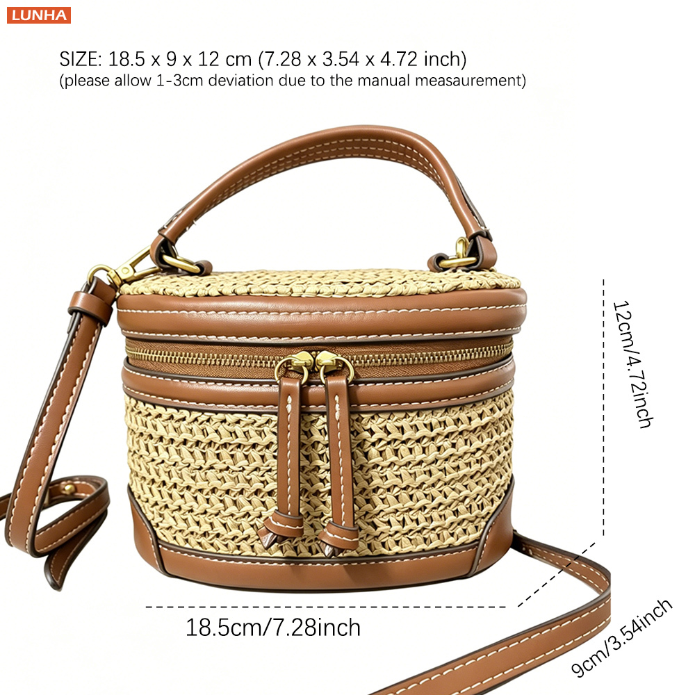 女性用ミニクロスボディ織りボックスバッグ、バニティパースハン - Luxury Bags For Summer のレビューと価格