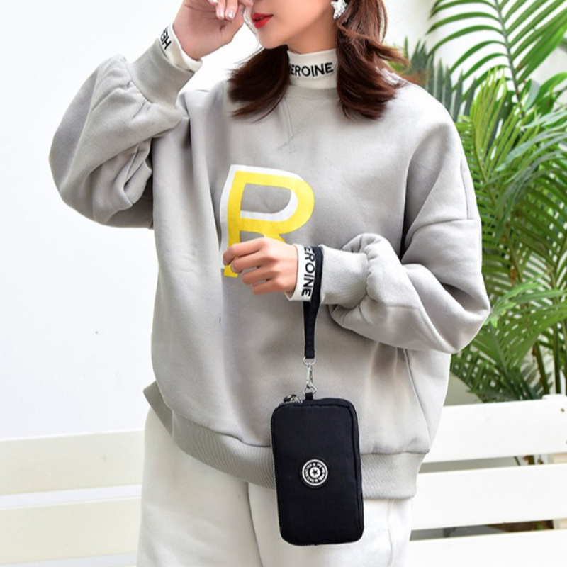 スタイリッシュな花柄プリントのマルチジッパーウォレット、女性 - Wristlet Wallet Zipper のレビューと価格