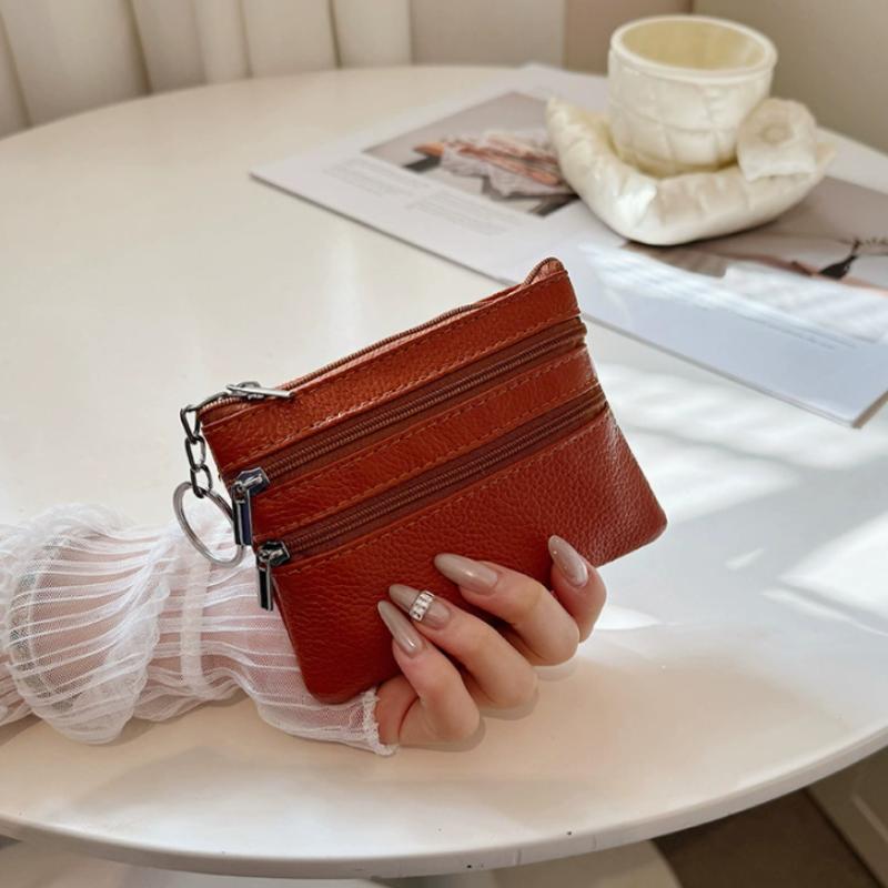 耐久性のあるPUレザーの小銭入れ、防水ジッパー付きキーリング - Wristlet Wallet Zipper のレビューと価格