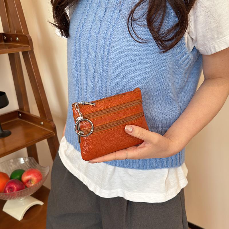 耐久性のあるPUレザーの小銭入れ、防水ジッパー付きキーリング - Wristlet Wallet Zipper のレビューと価格