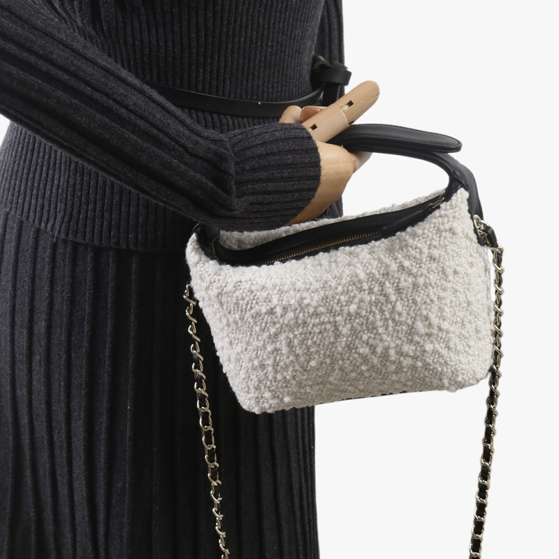 レザークラシックミニホーボスバッグ女性のための高級デザイナー - Luxury Zipper Bags のレビューと価格