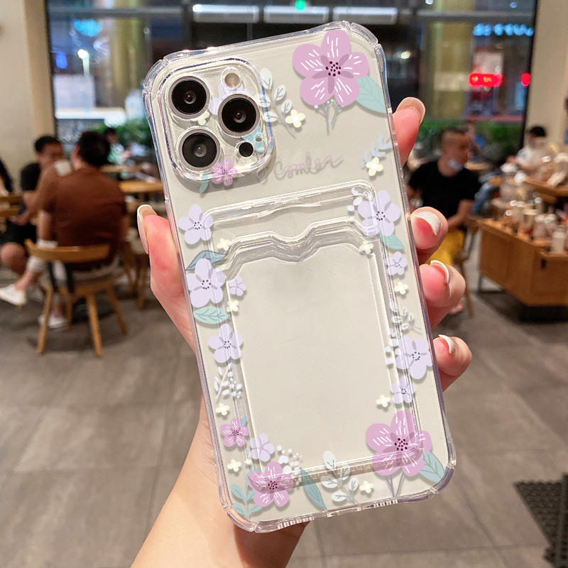 レトロフラワー柄クリアスマホケース Samsung S25  - Luxury Bags In Store のレビューと価格