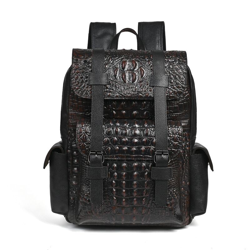 2026 新ファッションアリゲーターブランド天然牛革本革メン - Genuine Leather Backpack のレビューと価格