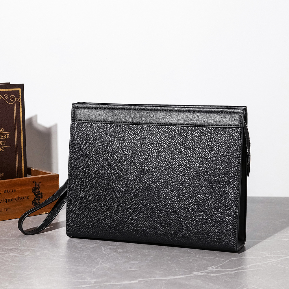 新しい男性クラッチバッグ男財布封筒バッグ財布ビジネス男性電話 - Wristlet Wallet Zipper のレビューと価格